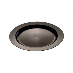 Plastik Siyah Tabak 26 cm - 10 Adet