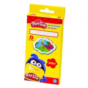 Play Doh 6 Renk Simli Keçeli Kalem Seti Play-Ke015