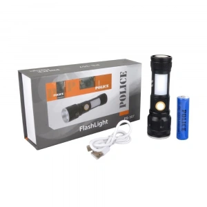 Police PS-357 Cob Led Zoom Şarjlı Şarjlı El Feneri