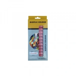 Ponart - Kosida Troya Akrilik Boya Seti 12 Renk x 12 ml.