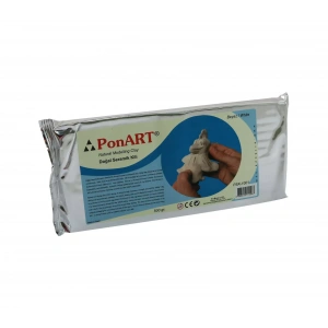 PONART PSK-1001 SERAMİK KİLİ BEYAZ 500 gr