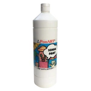 Ponart School Paint Tempera Boya 1000 ml. PSP-2200 BEYAZ