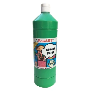 Ponart School Paint Tempera Boya 1000 ml. PSP-2215 ORTA YEŞİL