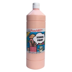 Ponart School Paint Tempera Boya 1000 ml. PSP-2224 TEN RENGİ