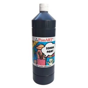 Ponart School Paint Tempera Boya 1000 ml. PSP-2260 SİYAH