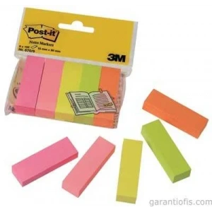 Post-it 670/5 Not Sayfa İşareti (5 Neon Renk)