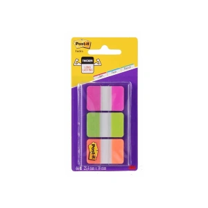 Post-it Sert Seperatör Kalın Polyester Mor Yeşil Turuncu 3 Renk 22 Adet