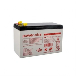 Power-Xtra PX7-12(28W) - 12V 7 Ah Bakımsız Kuru Akü - F1