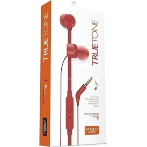 Powerway Truetone Mikrofonlu Kulakiçi Kulaklık Kırmızı
