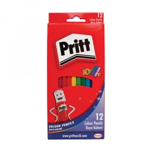 Pritt Kuru Boya Kalemi 12 Renk Set Karton Kutu