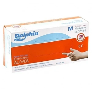 Pudrasız Lateks Muayene Eldiveni (M ) 100 Adet