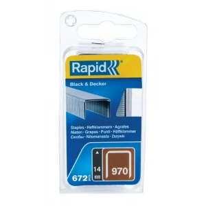 Rapid Zımba Teli 970 Serisi 14 mm Galvaniz Kaplı Farklı Nokta (1 Pkt/672 Adet) - 40109599