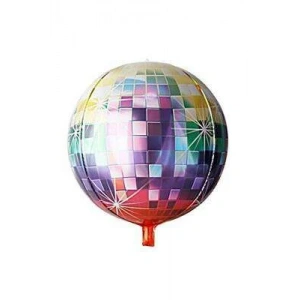 Renkli Disco Topu Şekilli Folyo Balon