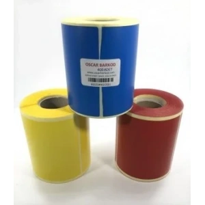 RENKLİ KUŞE ETİKET 100X100 400 ADET