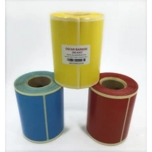 RENKLİ KUŞE ETİKET 150X100 200 ADET