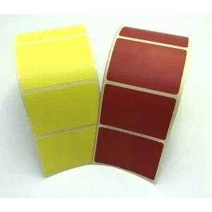 RENKLİ KUŞE ETİKET 40X60 1000 ADET