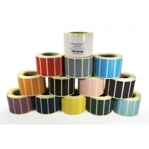 RENKLİ KUŞE ETİKETİ 15X45 1.000 ADET