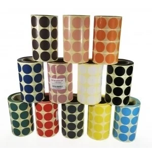 RENKLİ NOKTA ETİKETİ 25MM 2000 ADET