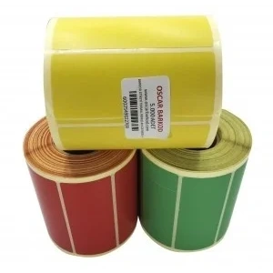 RENKLİ TERMAL BARKOD ETİKETİ 40X20 5Lİ 5000 ADET