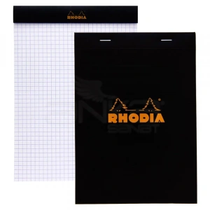 Rhodia Basic Bloknot Siyah Kapak 80g 80 Yaprak 148x210mm Kareli