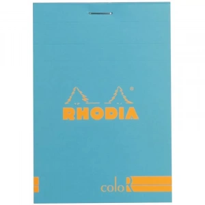 Rhodia Basic Çizgili Bloknot Turquoise Kapak 90g 70 Yaprak A4