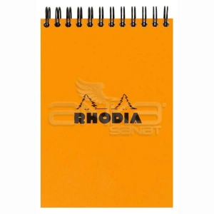 Rhodia Basic Kareli Bloknot Turuncu Kapak Spiralli 80g 80 Yaprak