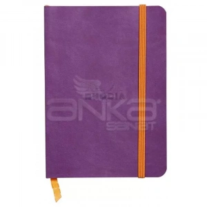 Rhodia Boutique Rodiarama Italyan Deri Yumuşak Kapak Noktalı Violet A6