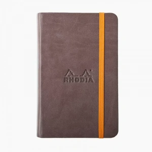 Rhodia Boutique Rodiarama Renkler Italyan Deri Defter  Chocolate A6