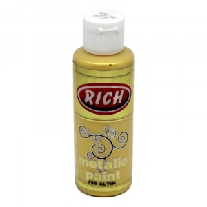 Rich Akrilik Metalik Boya 120ml 720 Altın