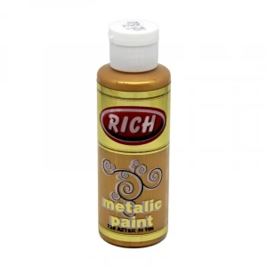 Rich Akrilik Metalik Boya 120ml 728 Aztek Altın