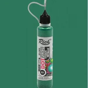 Rich Dot Paınt Boncuk Boya Titanium Metalik  15129 Yeşil