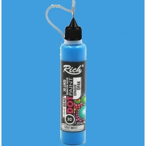 Rich Dot Paınt Boncuk Boya Titanium Metalik  15130 Mavi