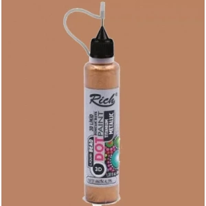 Rich Dot Paınt Boncuk Boya Titanium Metalik  15131 Antik Altın