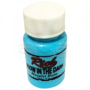 Rich Karanlıkta Parlayan Boya Glow In The Dark 50ml 3010 Mavi