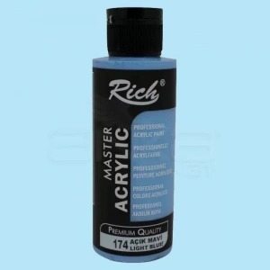 Rich Master Akrilik Boya 120ml 174 Açık Mavi