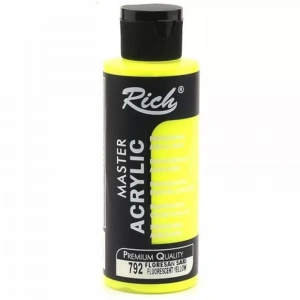 Rich Master Akrilik Boya 120ml 792 Fosforlu Sarı