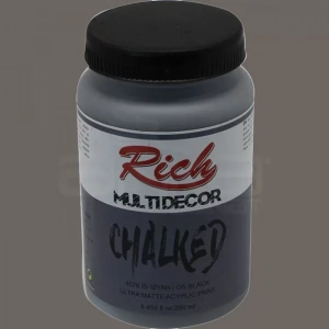 Rich Multi Decor Chalked Akrilik Boya 250ml 4576 İs Siyah