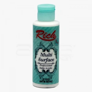 Rich Multi Surface Akrilik Boya 120ml 2102 Antik Beyaz
