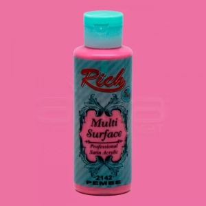 Rich Multi Surface Akrilik Boya 120ml 2142 Pembe