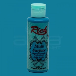 Rich Multi Surface Akrilik Boya 120ml 2204 Turkuaz