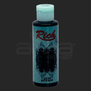 Rich Multi Surface Akrilik Boya 120ml 2238 Siyah
