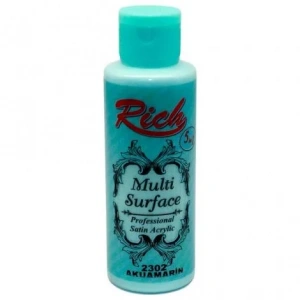 Rich Multi Surface Akrilik Boya 120ml 2302 Akuamarin
