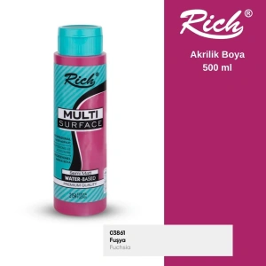 Rich Multi Surface Akrilik Boya 500ml 2154 Fuşya
