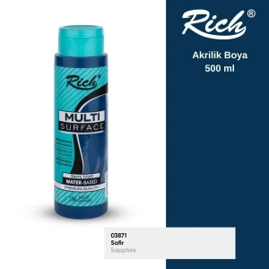 Rich Multi Surface Akrilik Boya 500ml 2194 Safir