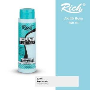 Rich Multi Surface Akrilik Boya 500ml 2302 Akuamarin