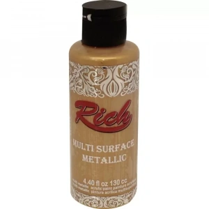 Rich Multi Surface Metalik Her Yüzey İçin Akrilik Boya 120ml 6506 Antik Altın