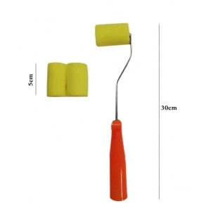 Rich Sünger Rulo Fırça Metal Saplı 5cm + 2 Sünger Yedek