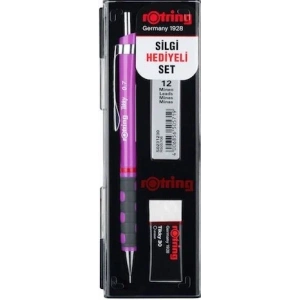 Rotring Tikky Versatil Kalem + Min + Silgi Okul Seti 0.7 mm MOR