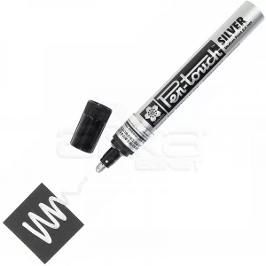 Sakura Pen-touch Marker Kalem 2mm (medium) Gümüş