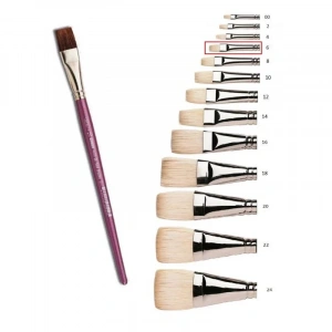 SAMUR 6 No YAĞLI BOYA FIRÇASI